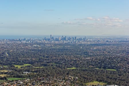 Aerial Image of MELBOURNE CBD VIEWED FROM NORTH-EAST