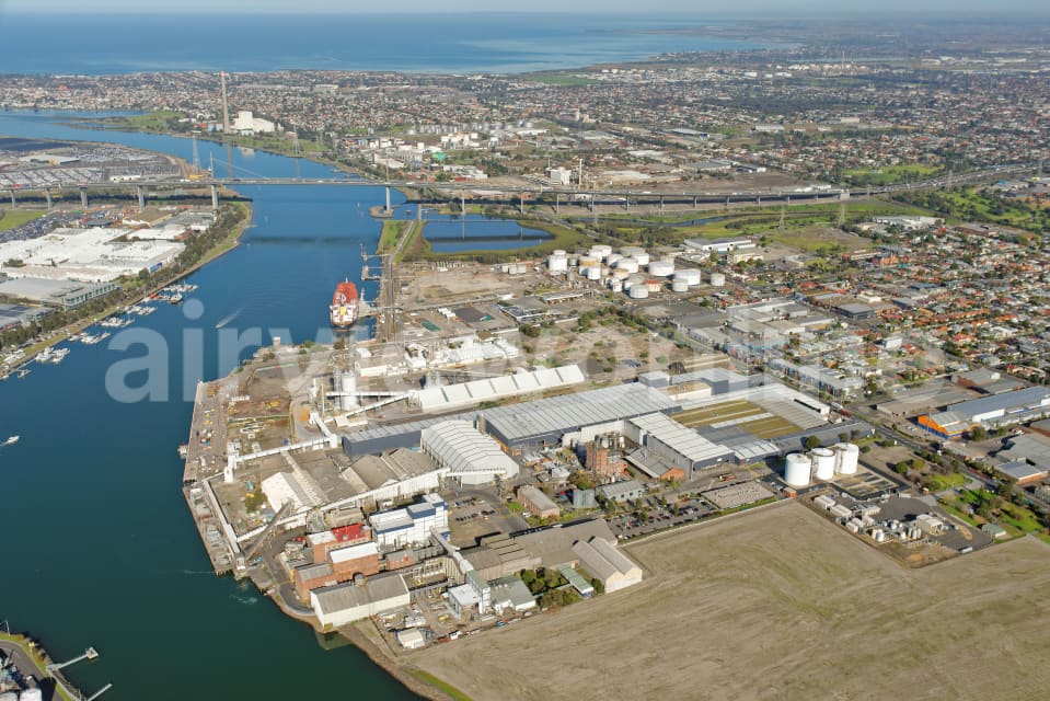 Aerial Image of Yarraville Looking South To Williamstown