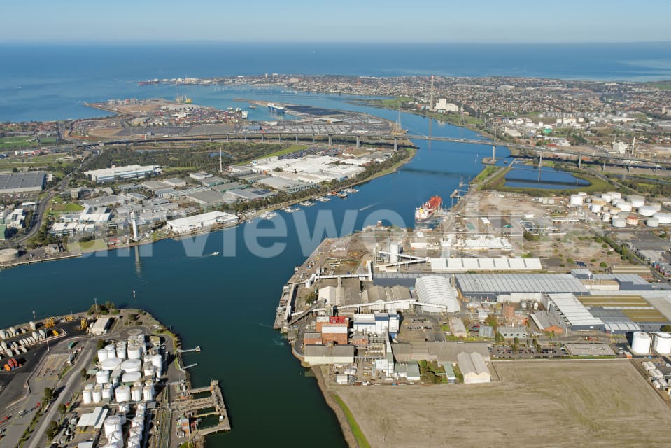 Aerial Image of Yarraville Looking South To West Gate Bridge