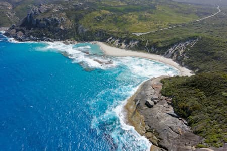 Aerial Image of SALMON BEACH LOOKING WEST
