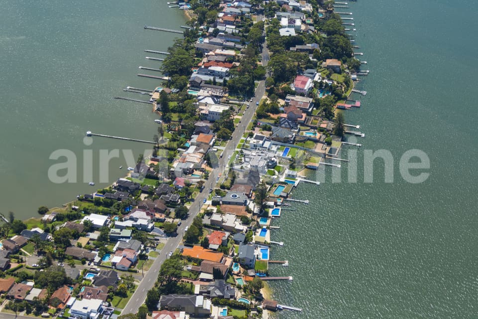 Aerial Image of Kangaroo Point New South Wales Water Front Homes