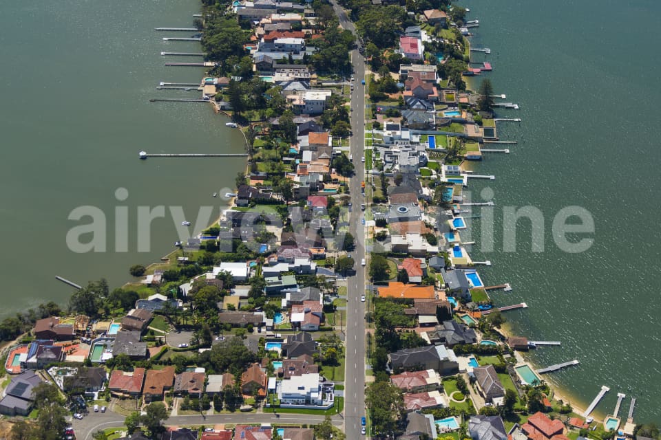 Aerial Image of Kangaroo Point New South Wales Water Front Homes