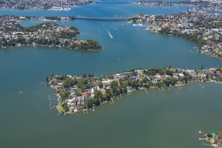 Aerial Image of KANGAROO POINT NEW SOUTH WALES WATER FRONT HOMES