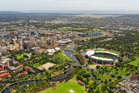 Aerial Image of NORTH ADELAIDE LOOKING SOUTH-WEST TO ADELAIDE OVAL