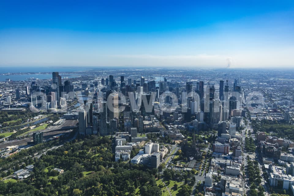 Aerial Image of St Patrick\'s Cathedral Melbourne
