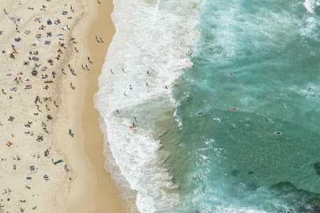 Aerial Image of BONDI BEACH ON A SATURDAY