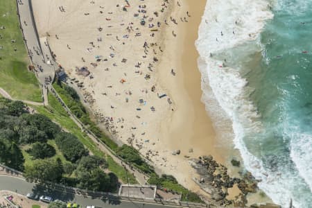 Aerial Image of BONDI BEACH ON A SATURDAY