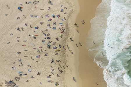 Aerial Image of BONDI BEACH ON A SATURDAY
