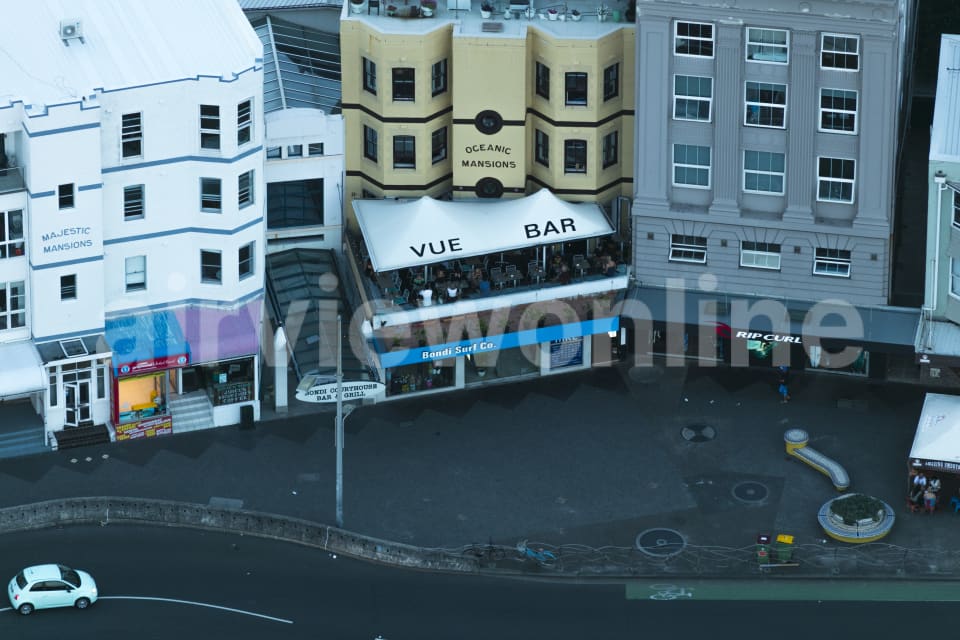 Aerial Image of Bondi Restaurants At Dusk
