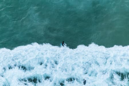 Aerial Image of BONDI BEACH SURFING SERIES