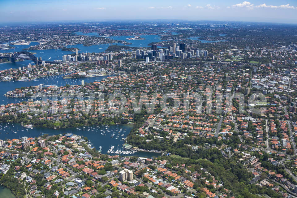 Aerial Image of Mosman To Sydney CBD