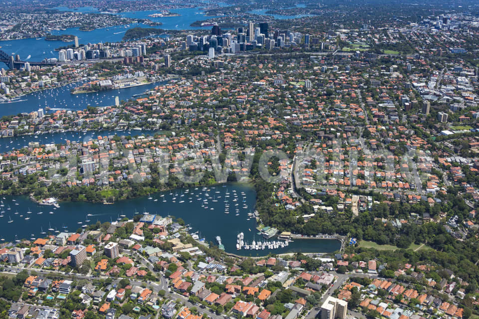Aerial Image of Mosman To Sydney CBD