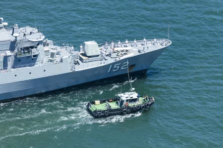 Aerial Image of NAVY SHIP SYDNEY HARBOUR
