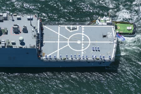 Aerial Image of NAVY SHIP SYDNEY HARBOUR