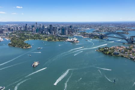 Aerial Image of BOATS , SHIPS AND CRUISES ON SYDNEY HARBOUR