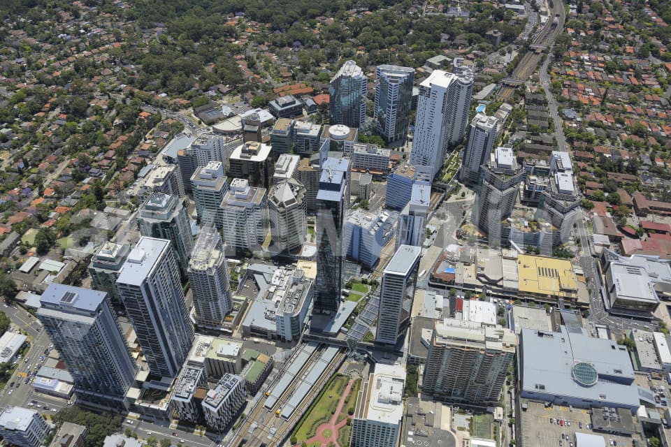 Aerial Image of Chatswood Commercial Buildings