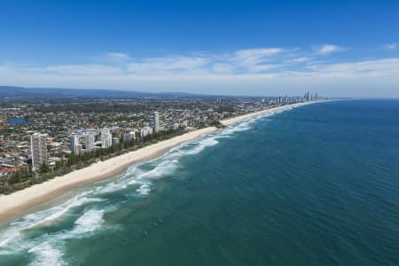 Aerial Image of BURLEIGH HEADS