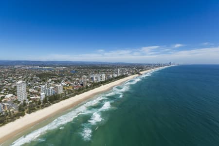 Aerial Image of BURLEIGH HEADS