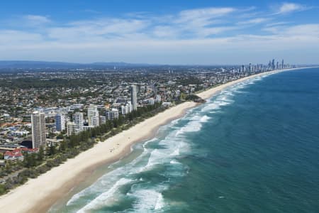 Aerial Image of BURLEIGH HEADS