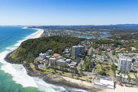 Aerial Image of BURLEIGH HEADS