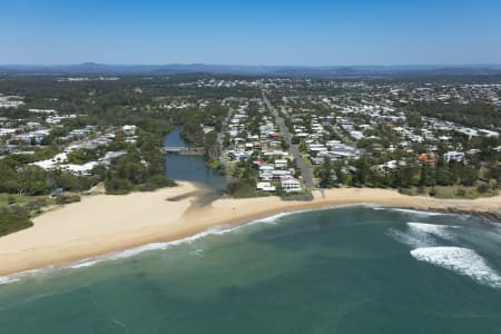 Aerial Image of DICKY BEACH AND CURRIMUNDI, SUNSHINE COAST QUEENSLAND