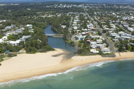 Aerial Image of DICKY BEACH AND CURRIMUNDI, SUNSHINE COAST QUEENSLAND