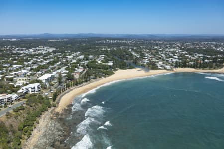 Aerial Image of MOFFAT BEACH, SUNSHINE COAST QUEENSLAND