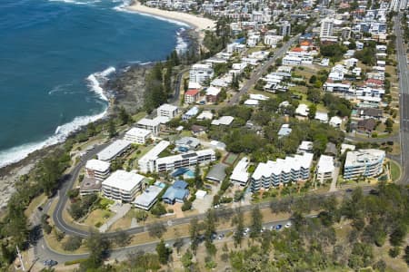 Aerial Image of SHELLY BEACH, SUNSHINE COAST QUEENSLAND