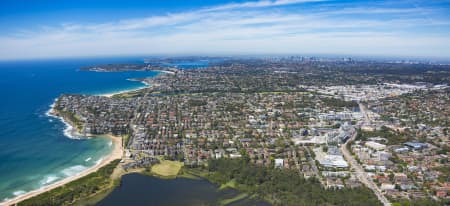 Aerial Image of DEE WHY TO THE CBD PANORMANIC STITCH