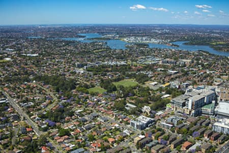Aerial Image of TOP RYDE SHOPPING CENTRE AND SURROUNDS