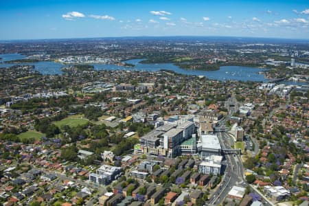 Aerial Image of TOP RYDE SHOPPING CENTRE AND SURROUNDS