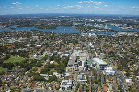 Aerial Image of TOP RYDE SHOPPING CENTRE AND SURROUNDS