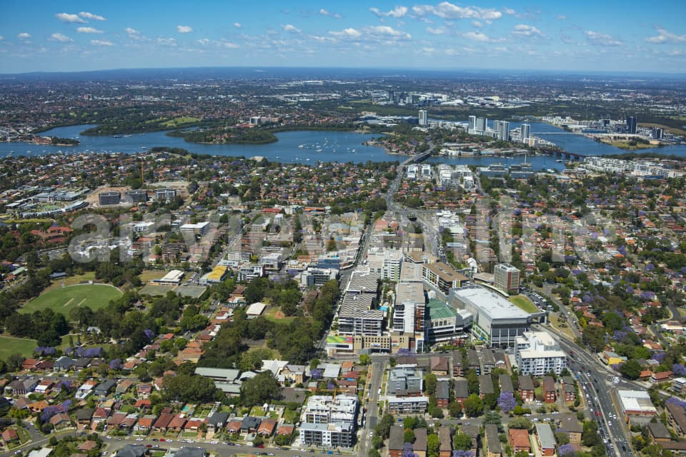Aerial Image of Top Ryde Shopping Centre And Surrounds