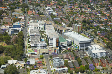 Aerial Image of TOP RYDE SHOPPING CENTRE AND SURROUNDS