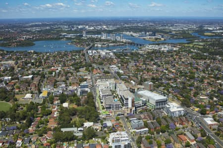 Aerial Image of TOP RYDE SHOPPING CENTRE AND SURROUNDS