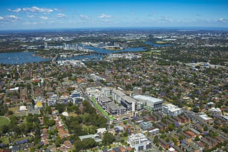 Aerial Image of TOP RYDE SHOPPING CENTRE AND SURROUNDS