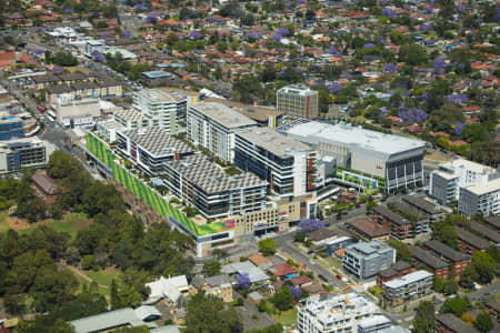 Aerial Image of TOP RYDE SHOPPING CENTRE AND SURROUNDS