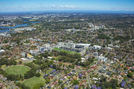 Aerial Image of TOP RYDE SHOPPING CENTRE AND SURROUNDS
