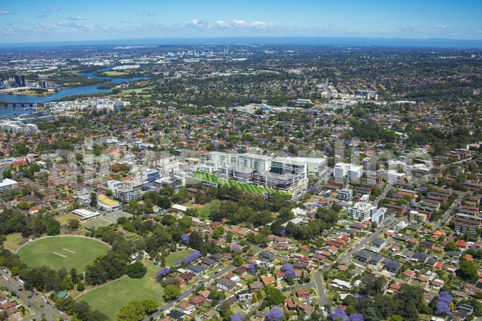Aerial Image of Top Ryde Shopping Centre And Surrounds