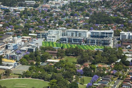 Aerial Image of TOP RYDE SHOPPING CENTRE AND SURROUNDS