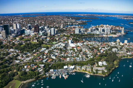 Aerial Image of NORTH SYDNEY & MILSONS POINT