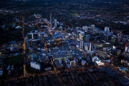 Aerial Image of PARRAMATTA DUSK AND NIGHT