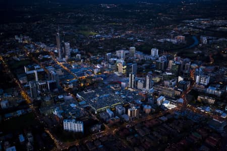 Aerial Image of PARRAMATTA DUSK AND NIGHT