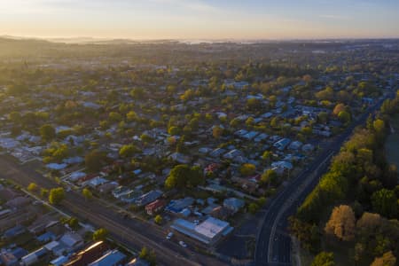 Aerial Image of ORANGE SUNRISE AND EARLY MORNING