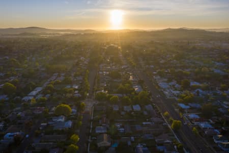 Aerial Image of ORANGE SUNRISE AND EARLY MORNING