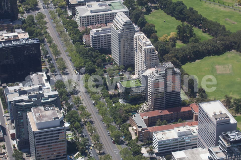 Aerial Image of St Kilda Road