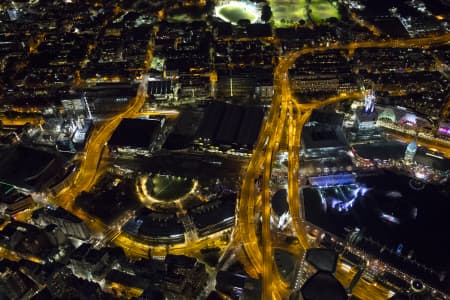 Aerial Image of DARLING HARBOUR NIGHT SHOOT AT VIVID