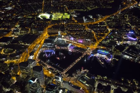 Aerial Image of DARLING HARBOUR NIGHT SHOOT AT VIVID