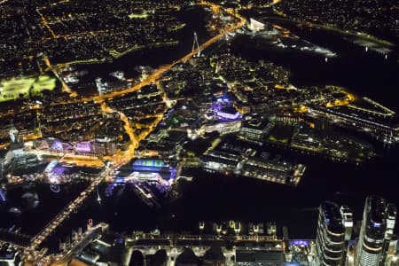Aerial Image of DARLING HARBOUR NIGHT SHOOT AT VIVID