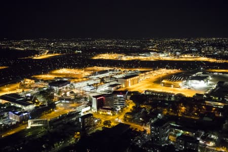 Aerial Image of SYDNEY AIRPORT NIGHT SHOT